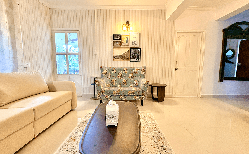 A bright and welcoming villa lounge